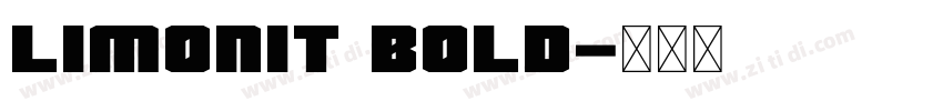 Limonit Bold字体转换 Limonit Bold字体转换
